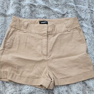 Express Tan High Waist Shorts